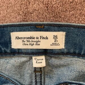 Abercrombie & Fitch Blue Straight Leg Jeans